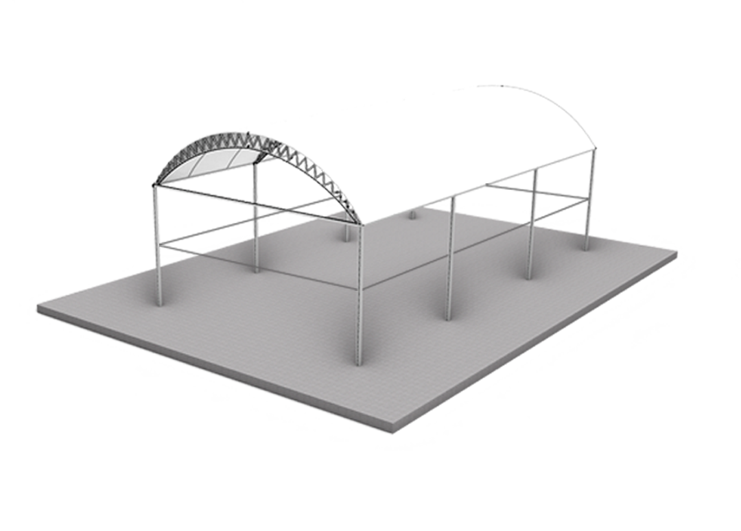 cubierta para canchas de padel
